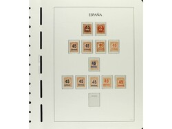 ESPAÑA. CONJUNTO en hojas de álbum Faro neutrales con sellos tipo y ...