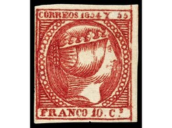 COLONIAS ESPAÑOLAS: FILIPINAS. 10 cuartos carmín. Bonito aspecto. ...