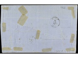 FILIPINAS. 1865. MANILA a RIVADEO. 1 real verde y 2 reales carmín ...