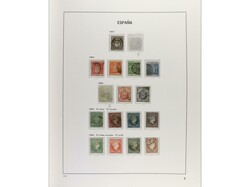 LOTES y COLECCIONES. 1850-1969. ESPAÑA. Colección montada en dos ...
