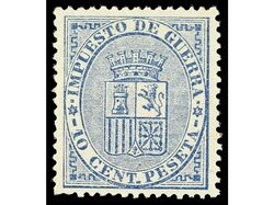 ESPAÑA. 5 c. y 10 c.,SERIE COMPLETA, centrados perfectos. RARÍSIMOS ...