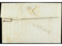 ESPAÑA: PREFILATELIA. 1786. FRANCIA a JEREZ. Marca de entrada por ...