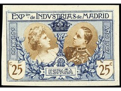 ESPAÑA. EXPO. DE INDUSTRIAS DE MADRID. ENSAYOS DE COLOR. 10 cts. ...