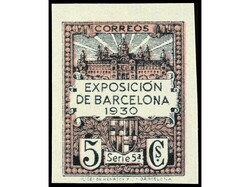 ESPAÑA: AYUNTAMIENTO DE BARCELONA. PRUEBAS DE COLOR. Serie 5ª. ...