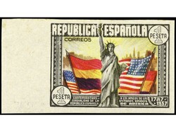 ESPAÑA. Aéreo + 5 pts. multicolor. SOBRECARGA SÓLO EN EL REVERSO. ...