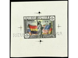 ESPAÑA. PRUEBA. Aéreo + 5 pts. multicolor, sobrecargado. ...