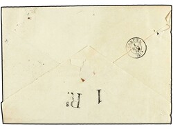 ESPAÑA: PREFILATELIA. 1858. LUGO a CORUÑA. Marca A de Abono de LUGO ...