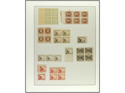 ESPAÑA. Conjunto montado en hoja de álbum neutral Lindner, con ...