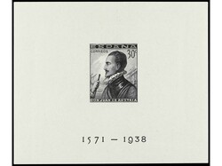 ESPAÑA. HB SIN DENTAR. Valor de 50 c., leve línea tonalizada. Ed ...