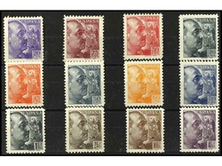 ESPAÑA. SERIE COMPLETA, 12 valores. Bien centrados. Ed.867/8. Cat. ...
