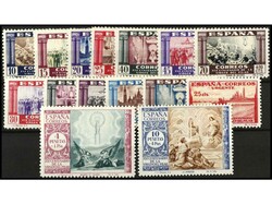ESPAÑA. SERIE COMPLETA. LUJO. Ed.889/903. Cat. 475€