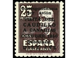 ESPAÑA. CANARIAS AVIÓN SIN NÚMERO. Bien centrado. Cert. COMEX. Ed ...