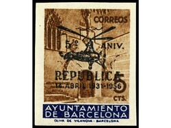 ESPAÑA: AYUNTAMIENTO DE BARCELONA. SERIE COMPLETA. 5 valores NO ...