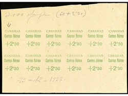 ESPAÑA: CANARIAS. PRUEBA de la habilitación de + 2,30 verde ...