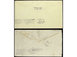 CUBA: OCUPACION ESTADOS UNIDOS. 1898 (agosto). Dos cartas circuladas ...