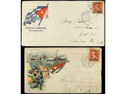 CUBA: OCUPACION ESTADOS UNIDOS. 1899. Conjunto de cinco sobres ...