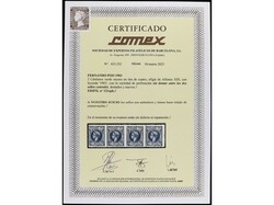 COLONIAS ESPAÑOLAS: FERNANDO POO. 2 cts. verde. Tira de cuatro. ...