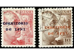 COLONIAS ESPAÑOLAS: IFNI. SERIE COMPLETA. 15 valores. RARA. Algún ...