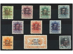COLONIAS ESPAÑOLAS: MARRUECOS. SERIE COMPLETA a falta del 2 cts. ...