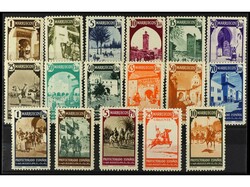 COLONIAS ESPAÑOLAS: MARRUECOS. SERIE COMPLETA, 17 valores. Ed.200/16 ...