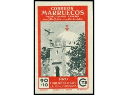 COLONIAS ESPAÑOLAS: MARRUECOS. SERIE COMPLETA. 5 valores SIN DENTAR. ...