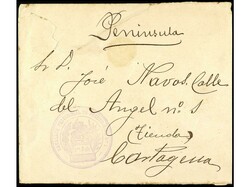 COLONIAS ESPAÑOLAS: PUERTO RICO. (1898?). GUERRA CON USA. Sobre ...