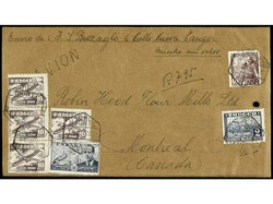 COLONIAS ESPAÑOLAS: TANGER. 1950. Sobre MUESTRA SIN VALOR ...