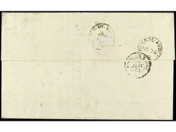 ARGENTINA. 1867. ARGENTINA a FRANCIA. Circulada con sellos ...