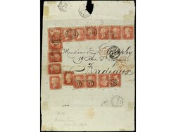 ARGENTINA. 1867. BUENOS AIRES a FRANCIA. Circulada con sellos ...