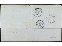 ARGENTINA. 1872. BUENOS AIRES a FRANCIA. Circulada con sellos ...