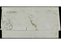 ANTILLAS DANESAS. 1865. ST. THOMAS a BARBADOS. Circulada con sellos ...