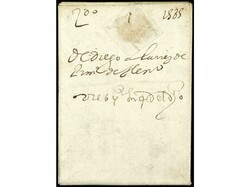 ESPAÑA: PREFILATELIA. 1585 (7 enero). TOLEDO a MEDINA DEL CAMPO. ...