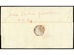 ESPAÑA: PREFILATELIA. 1845. JEREZ a CADIZ. Fechador de Jerez y ...