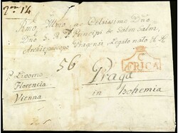 ESPAÑA: PREFILATELIA. 1795 ca. ÁFRICA. Sobre sin fechar de CEUTA a ...