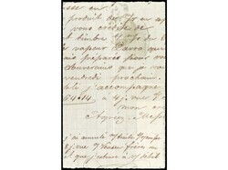 ESPAÑA. 1872. FRONTAL de BARCELONA a MARSELLA. 20 cts. gris (2). ...