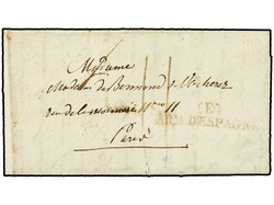 ESPAÑA. 1823. EJÉRCITOS FRANCESES. Envuelta sin texto enviada ...