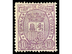 ESPAÑA. 5 c. y 10 c., bien centrados. Ratos en esta calidad. Se ...