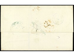 ESPAÑA: PREFILATELIA. 1845. MADRID a PARÍS. Marca M/P.P. y fechador ...