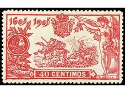 ESPAÑA. 40 cts. rosa. A 000,000. Centraje perfecto. LUJO. Ed.262