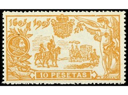 ESPAÑA. 10 pesetas naranja. LUJO. Ed.266. Cat. +420€