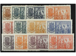 AFRICA. AFRICA OCCIDENTAL. 1911. FISCALES. Serie completa, ...