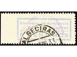 ESPAÑA GUERRA CIVIL. CÁDIZ. ALGECIRAS. Cinco sellos. Comedor ...