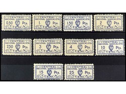 ESPAÑA GUERRA CIVIL. CUENCA. Diez sellos Central Nacional ...