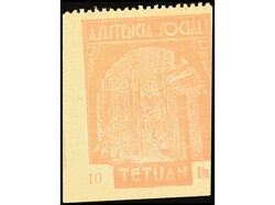 ESPAÑA GUERRA CIVIL. ÁFRICA. TETUÁN. 10 pts. rosa. Auxilio Social. ...