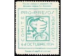 ESPAÑA GUERRA CIVIL. Pro-Presos. 20 cts. verde. Comité Pro-Presos i ...