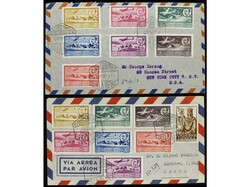 COLONIAS ESPAÑOLAS: AFRICA OCCIDENTAL ESPAÑOLA. 1951-53. Dos cartas ...