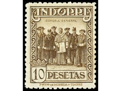 ANDORRA. SERIE COMPLETA. 13 valores. Muy bien centrados. RARA en esta ...