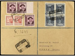 COLONIAS ESPAÑOLAS: ANDORRA. 1952. ANDORRA a SUIZA. Carta ...