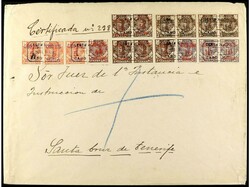 COLONIAS ESPAÑOLAS: CABO JUBY. 1917. CABO JUBY a SANTA CRUZ DE ...