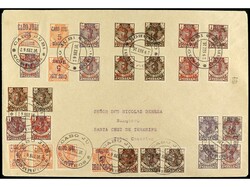 COLONIAS ESPAÑOLAS: CABO JUBY. 1/4 + 3A/4A, 1/4 + 3A/4Ahi, 2hcc, ...